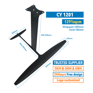 Factory <span class=keywords><strong>Outlet</strong></span> Hydrofoil Inflable Kite <span class=keywords><strong>Surf</strong></span> SUP Board Foil Nuevo diseño Material de aluminio-carbono Equipo de deportes acuáticos - Product Image 2