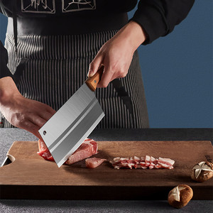 Cuchillo de acero inoxidable, cuchillo de chef, cuchillo de doble propósito para picar y rebanar, juego de cuchillos de cocina, cuchillo de corte afilado - Product Image 3