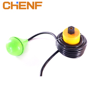 Capteur de niveau d'eau liquide rond vert CHENF, contrôleur de niveau d'eau liquide, étanche, en plastique, micro-interrupteur à flotteur vertical automatique