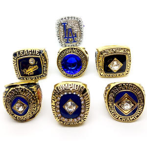 Dernier 2020 Officiel <span class=keywords><strong>LA</strong></span> Dodgers Major League Baseball Championship Anneaux Pour Hommes Papa Fête Des Pères Bijoux Cadeau - Product Image 6