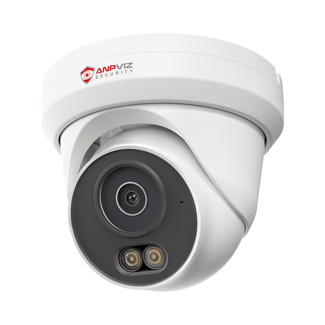 Anpviz 8MP IP Camera US Stock Security Turret POE Outdoor Camera Smart Human/Vehicle Detection WDR H.265+