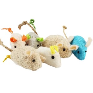 Jouets populaires en solde pour chats : mini souris en peluche amusantes, jouets à mâcher pour animaux de compagnie, <span class=keywords><strong>4</strong></span> couleurs - Product Image 1