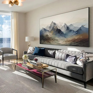 Original 3D Mountain Landscape Oil Painting Abstract Mountain Canvas Art <b>Large</b> Impasto Textured Wall Art Living Room Decor - Product Image 6