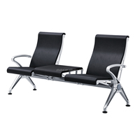 Chaises modernes de salle d'attente Accoudoir en cuir PU Salle à manger multifonctionnelle Salle de sport Lobby Conférence Réception Invité Sièges Cliniques Aéroports
