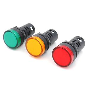 Indicador de luz de señal de lámpara Led IP55 de 22mm de plástico resistente al agua 220V 30000H - Product Image 1