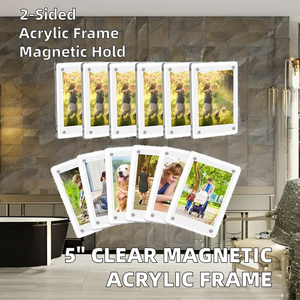 Display da tavolo cornice magnetica in acrilico per casa matrimonio in plastica piccola cornice per foto - Product Image 3
