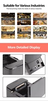 Impresora Térmica de Recibos Económica de 58 mm ZYWELL Z5801 con Adaptador de Corriente Integrado USB/WiFi POS para Android/iOS/Windows, en Stock, 1 Año de Garantía