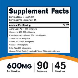 كبسولات حمض ألفا ليبويك عالية الجودة لدعم الصحة والجمال للبالغين - Product Image 5