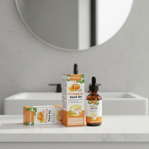 Huile de graines de citrouille pure et naturelle, huile essentielle pour la croissance des cheveux, anti-chute, huile fortifiante pour la repousse des cheveux, sérum pour les soins capillaires - Product Image 2