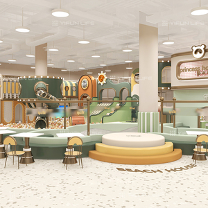 ملعب داخلي جذاب ومفضل للأطفال، منطقة ألعاب لينة مناسبة لمطاعم الأطفال - Product Image 3