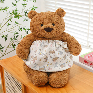 Robe florale mignonne, pyjama en peluche ours de <span class=keywords><strong>Barcelone</strong></span>, poupée ours en peluche, ours en peluche populaire en ligne. - Product Image 2