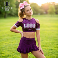 Uniforme de cheerleading personnalisé par sublimation pour compétition et entraînement, fabrication directe d'usine, OEM, marque privée, vente en gros, pour femmes 2026