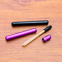 Vente en gros mini conteneur de stockage portable en aluminium et métal tube de cigare étanche pour fumer briquets et accessoires