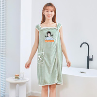 XIAOAO Wholesale Soft Absorbent Quick Drying Wearable Sling Bath Body Towel