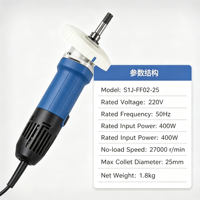 Meuleuse électrique miniature HERZO HGS28E 600W, outil de meulage manuel de qualité DIY, 220V, garantie 3 ans, 10000-31000 tr/min