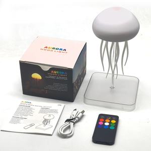 Nouveaux produits : Lampe méduse à activation sonore, lumière d'ambiance, veilleuse animée, tactile, dégradé de couleurs, batterie intégrée - Product Image 6