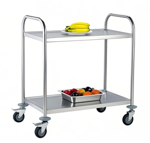 Chariots de service d'acier inoxydable 2-5 couches pour des camions de nourriture de restaurants d'hôtels - Product Image 1