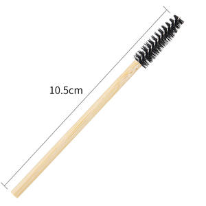 Applicateur de mascara jetable en nylon avec manche en bambou pour extensions de cils, brosse à cils, spoolie pour cils - Product Image 2
