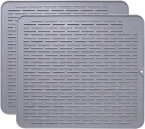 Yongli חום עמיד חום סיר צלחת גדולה תוספת ניקוז צלחת גדולה ייבוש מחצלת סיליקון ללא להחליק לחלקת כיור מטבח - Product Image 1