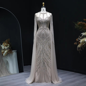 Jancember Lsz042 ĐầM Dạ HộI mỏng có khóa kéo đính cườm kim sa thanh lịch - Product Image 1