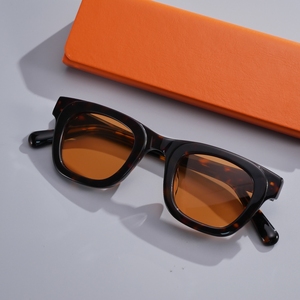 Vintage Thick Acetate Square <b>Sunglasses</b> Unisex <b>Gradient</b> Lens UV400 Protection Retro Fashion Sun Glasses Custom Logo - Product Image 3