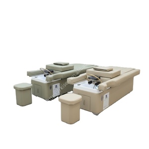 KISEN Electric Lifting Massage <b>Bed</b> Beauty Salon Hydrotherapy Pedicure Chair Water Circulation Head Spa Hydrotherapy Shampoo <b>Bed</b> - Product Image 1