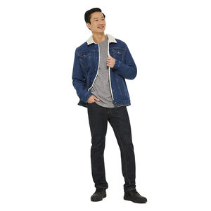 2025 Wholesale Fashion Custom Winter Street Wear Clothes <b>Men</b> Blank <b>Black</b> Jean <b>Denim</b> <b>Jacket</b> - Product Image 4