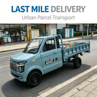 Camioneta Eléctrica de Nueva Energía con Carga Rápida, Mini Vehículo Utilitario Eléctrico, Nueva Camioneta Eléctrica con Caja de Carga