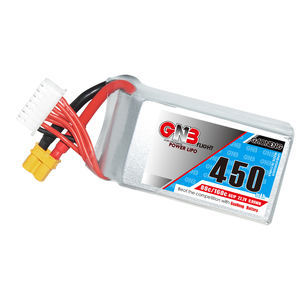 GNB 1S 2S 3S <span class=keywords><strong>4S</strong></span> 5S 6S <span class=keywords><strong>450mAh</strong></span> 80C Liop Batterie pour Machine de Voyage Temporalisée FPV Modèle Jouet LithiumBattery Accessoires - Product Image 1