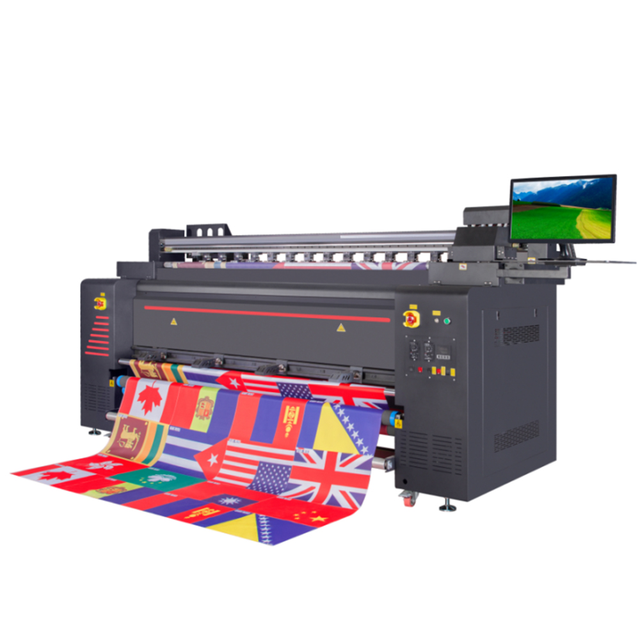3.2m Large Format Automatic New Flatbed Direct to Fabric Digital Flag Printer with 4 for 3200 Printhead