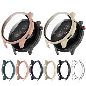 Pour Amazfit <span class=keywords><strong>GTR4</strong></span> Watch boîtier de protection pour Amazfit <span class=keywords><strong>GTR4</strong></span> pro boîtier pare-chocs + verre trempé montre intelligente protecteur d'écran - Product Image 1