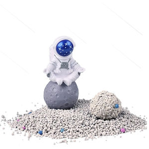 Ad alto assorbimento di acqua lavabile Bentonite gatto sabbia assorbimento rapido scuro grigio cinetica guerriero lettiera sabbia per il gatto - Product Image 1