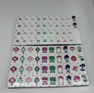 Disponibile, Spedizione Entro 3 Giorni - Set di Tessere Mahjong di Lusso in Acrilico a 4 Strati Anti-Sbiadimento con Incisione Laser, Stile Americano - Product Image 4