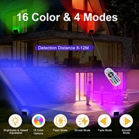 Nouveau projecteur LED RGB en stock UE 50W 100W à changement de couleur avec télécommande, étanche IP66, en aluminium, pour fêtes et spectacles DJ