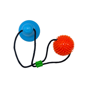 Aanpasbare Interactieve Hond Tand Reinigen Katoenen Touw Training Kauwen Hond Speelgoed Rubberen Bal - Product Image 4