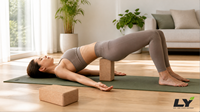 Bloc de yoga en liège haute densité 4x6x9 pouces (22,5x15x10 cm), support ferme pour fitness, danse, entraînement, studio de yoga et de Pilates