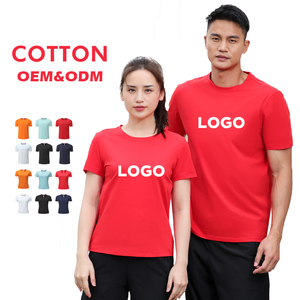Wholesale 100% Cotton Summer Sports Clothes With Custom logo Printed High Quality Plain Unisex t Shirt - Product Image 4