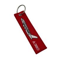 Porte-clés brodé double face pour sac à dos et voiture Porte-clés et mousquetons promotionnels pour bricolage personnalisé