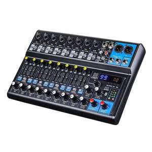 Mezclador de Audio Profesional de 12 Canales con Efecto de Reverberación 99DPS, <span class=keywords><strong>Bluetooth</strong></span>, USB, EQ y Tarjeta de Sonido de 48V - Product Image 2