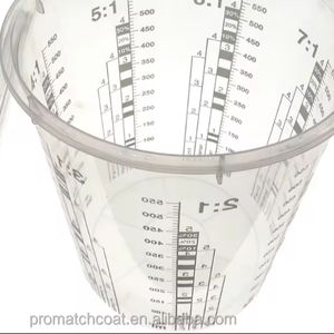 Factory Direct 400ml 700ml 1300ml 2300ml Gobelets de mélange de <span class=keywords><strong>peinture</strong></span> avec couvercles Balances transparentes pour l'entretien des bateaux et l'entretien des voitures - Product Image 1