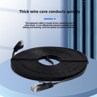 Cable de Conexión LAN Cat6 UTP de 26 AWG con Ethernet de Alta Velocidad, Cable de Red Flexible RJ45 para Router y Switch de Oficina