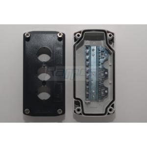 SCHNEIDER ELECTRIC XALD03 3-Piece Kit Box for Plastic <b>Buttons</b> 3-Holes 22MM 136 Made in CZ - Product Image 1