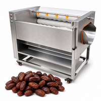 Fabrieksmachine voor het borstelen en reinigen van 304 roestvrijstalen onderdelen, geschikt voor verse pinda's met schaal, jujubes, dadels en Rosa Roxburghii Tratt.