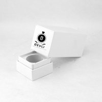 Boîte à tiroir à parfum de luxe personnalisée Aimant portable pliable de conception carrée pour l'emballage facile d'un cadeau mat pour les cosmétiques de beauté