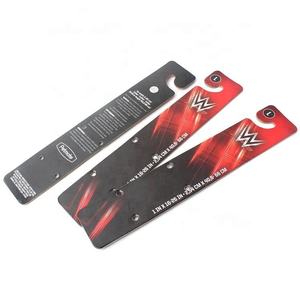 2.0mm TH Cardboard Hanger Gloss PP Surface Custom Offset Printing Logo Hang Card Tags for Show Shelf