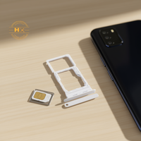 Tiroir SIM de remplacement en alliage d'aluminium blanc pour téléphone portable A16 5G (A166P/A166B)