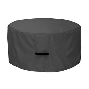 Housse de barbecue ronde 210D81*41cm, coupe-vent et anti-poussière, accessoire pour foyer à charbon de bois - Product Image 3