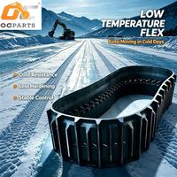 Chaîne de chenille en caoutchouc importé de qualité supérieure 230MM x 96MM pour mini-excavatrice, pièces de rechange pour train de roulement de construction