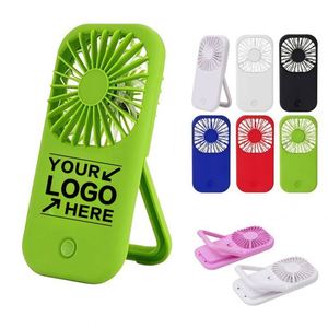 Ventilador de Mano Recargable con Logotipo Personalizado, Soporte Desmontable, Flujo de Aire Potente, Funcionamiento Silencioso para Fiestas de Verano, Viajes y Uso en Exteriores - Product Image 1