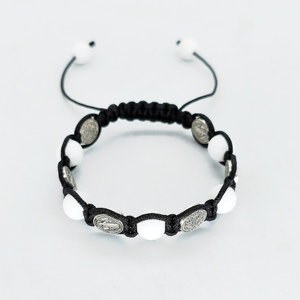 LC20250122 <span class=keywords><strong>Rosario</strong></span> Religioso con Croce di Gesù in Pietra Lavica Naturale, Corda Rossa Fatta a Mano, per Uomo e <span class=keywords><strong>Donna</strong></span> - Product Image 5